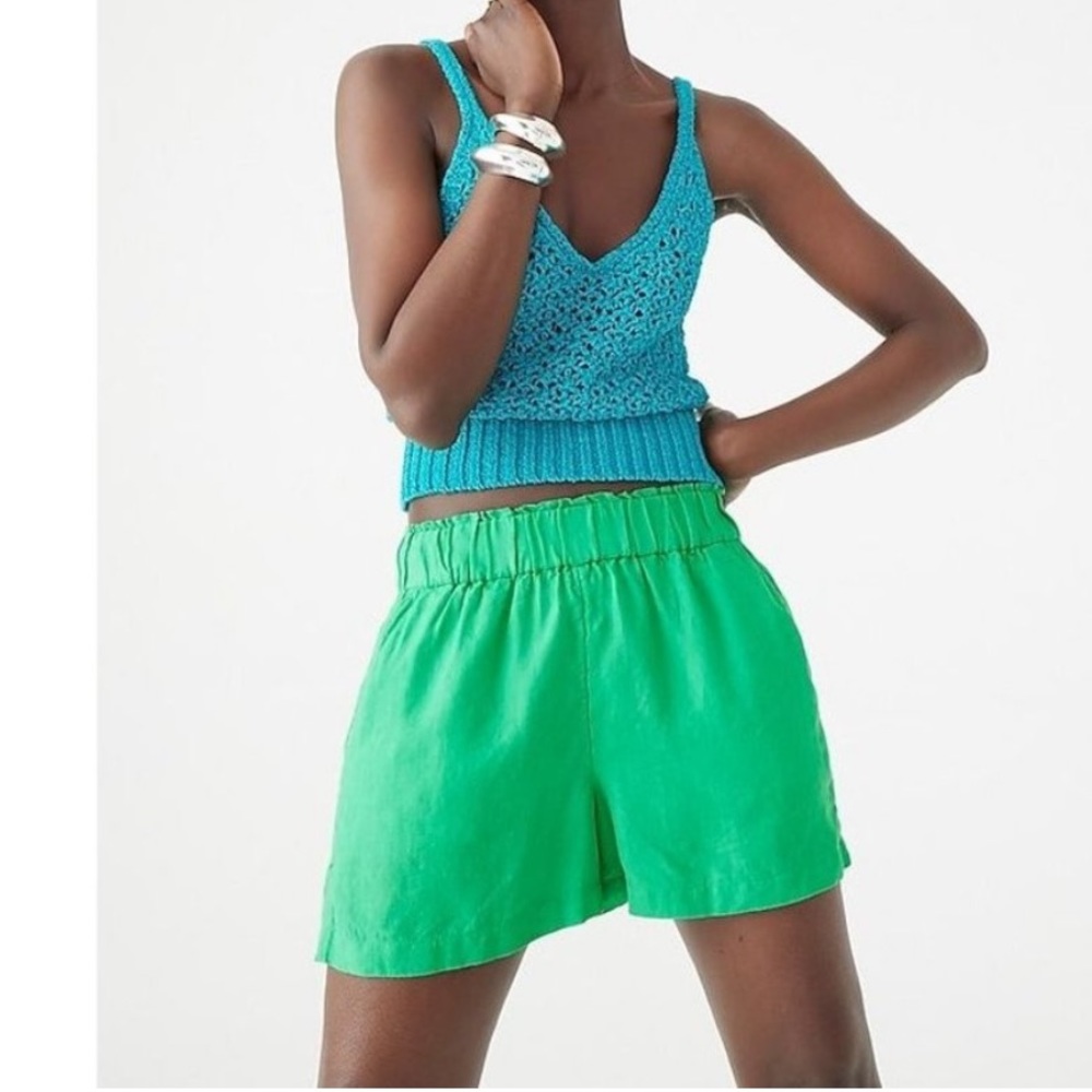 J.Crew Pull-on linen short - NWT
